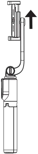 Ulanzi WS-20001 Handheld & Mini Tripod Remove the phone A