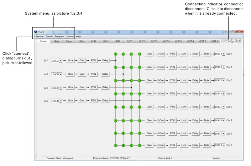 IHOS DP 4008 Professional Audio System - 5