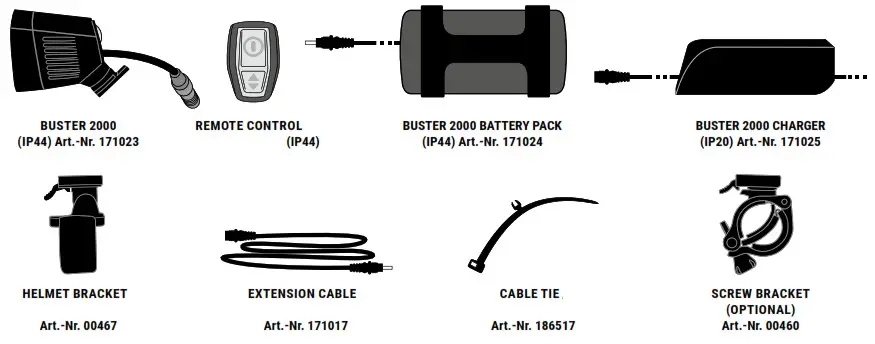 SIGMA Buster 2000 LED Helmet Light - fig13