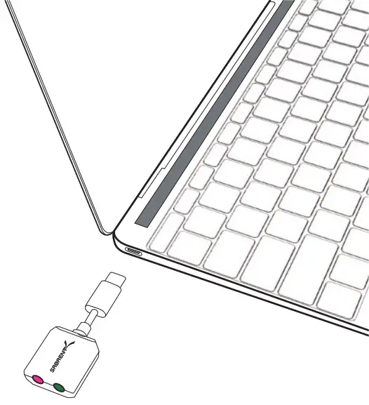 SABRENT AU MMSC USB Type C External Stereo Sound Adapter for Windows and Mac - overview