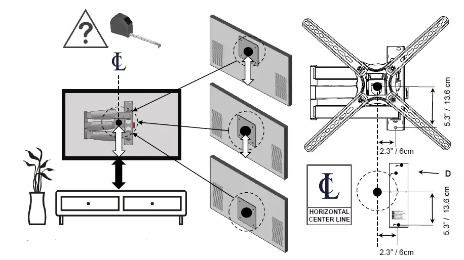 Barkan 4800.B Long Premium TV Wall Mount FIG 13