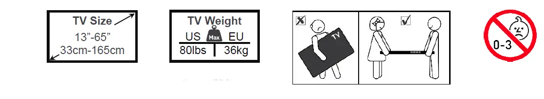 Barkan 4800.B Long Premium TV Wall Mount FIG 2