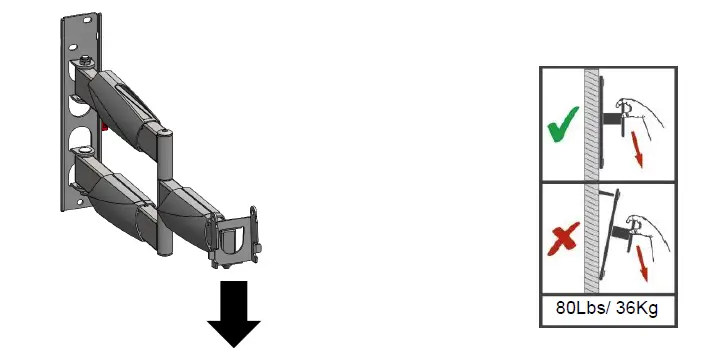 Barkan 4800.B Long Premium TV Wall Mount FIG 22