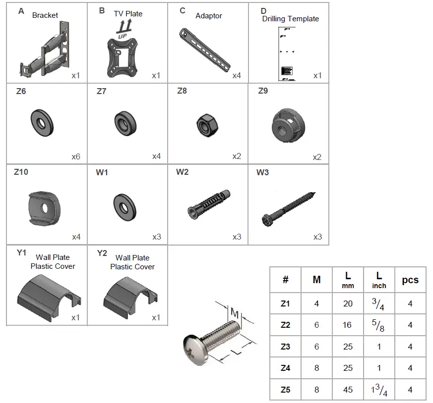 Barkan 4800.B Long Premium TV Wall Mount FIG 5