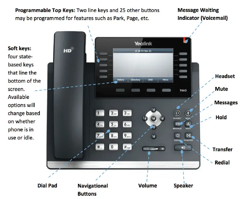 Yealink T46G High End Color Screen IP Phone 1