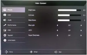 Adjusting the Picture