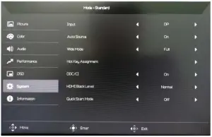 Adjusting the System