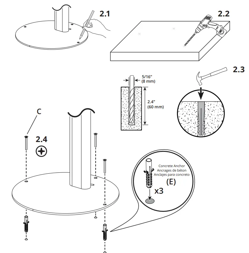 kanto SFS300 Floor-Standing Security iPad Stand - fig 2