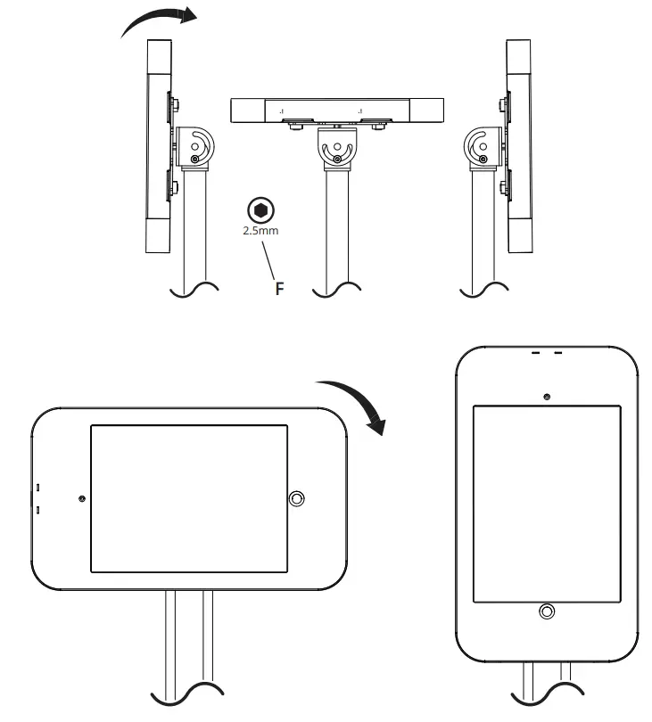kanto SFS300 Floor-Standing Security iPad Stand - fig 8