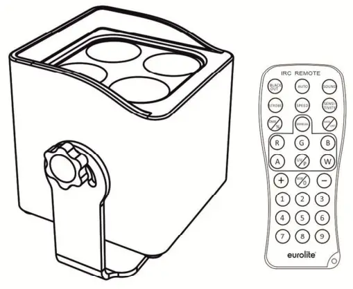 eurolite UP-4 Akku Entry QCK Spot Light