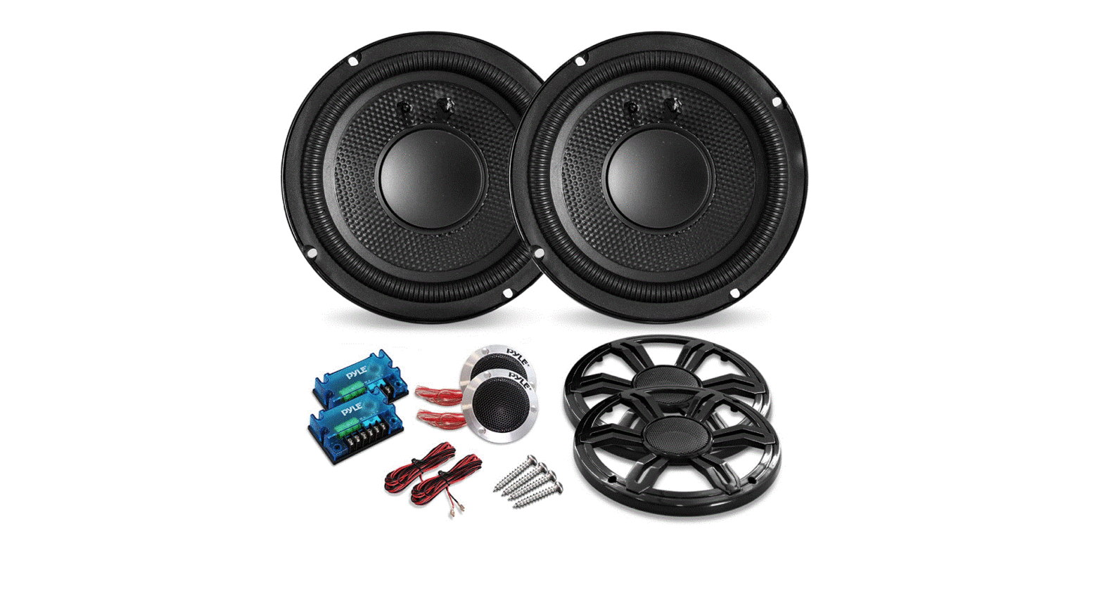 Car Audio Speakers Component Kit - 2 Pcs. 6.5'' Svc Speakers-complete Features/instruction Guide Car Audio Speakers Component Kit - 2 Pcs. 6.5'' Svc Speakers-complete Features/instruction Guide