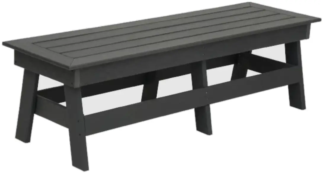 UNBRANDED Gray 3 Piece Plastic Rectangular Dining Set