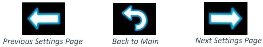 Micro Air EasyTouch RV 353 Thermostat - Settings Page