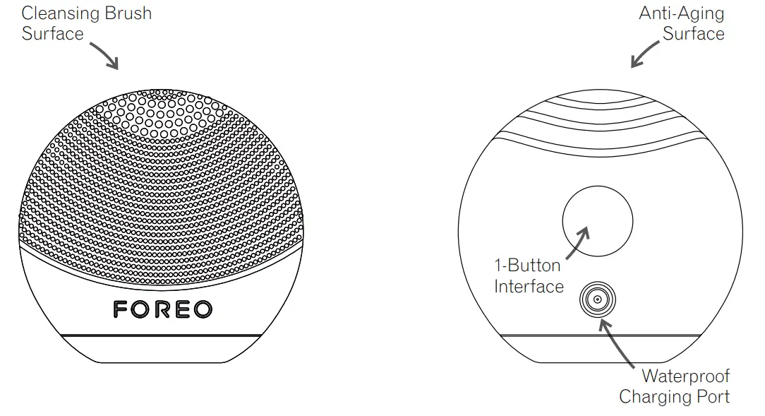 FOREO LUNA Go Face Cleansing Brush For Normal Skin