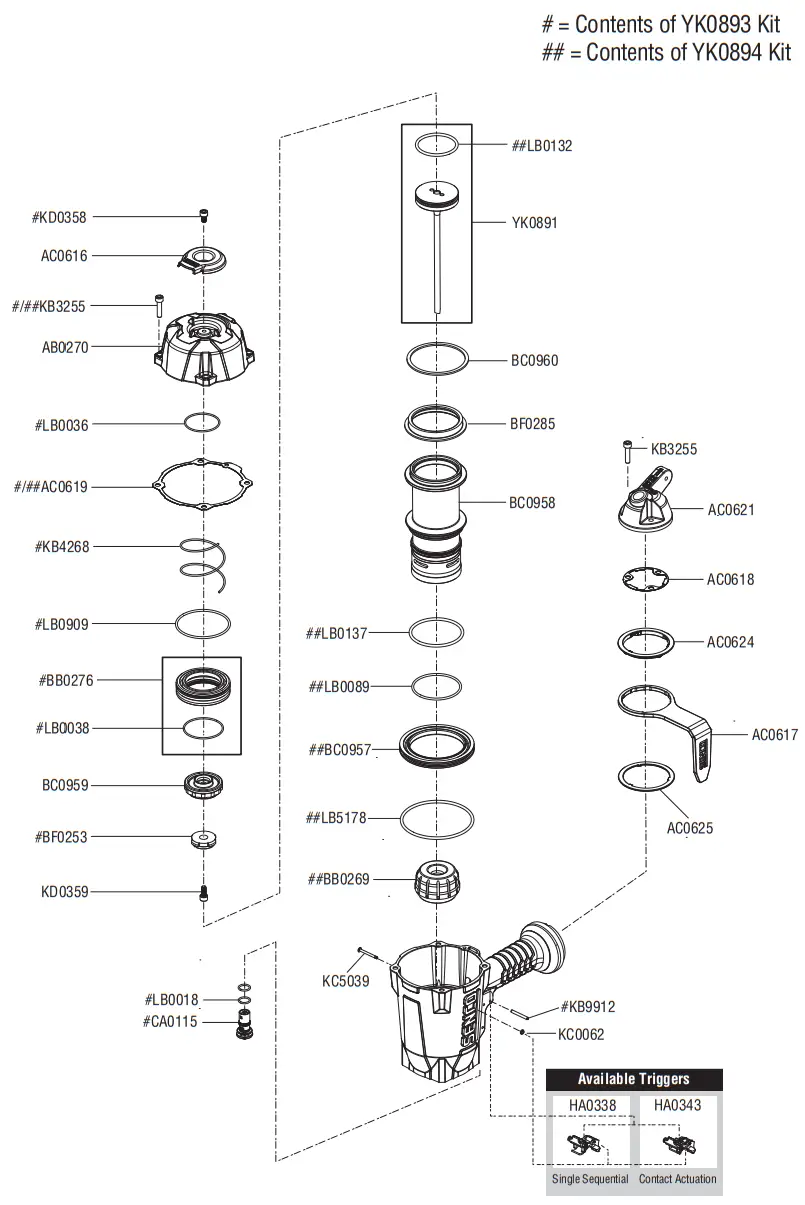 SENCO FN81T1 3 ½ Inch Pneumatic Framing Nailer - fig 1