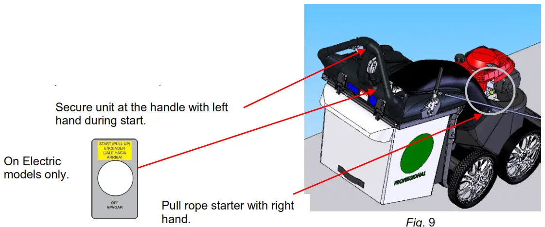 BILLY GOAT MV601SPE Self Propelled Multi Vacuum Cleaner - Fig. 9