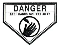 BILLY GOAT MV601SPE Self Propelled Multi Vacuum Cleaner - LABEL DANGER