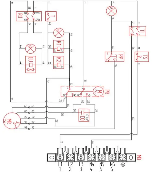 HENDI Convection steam - Wiring diagram2