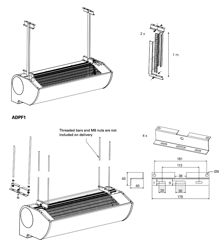 FRICO AD215E14 Electric Heat Air Curtain - Fig 7