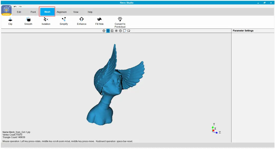 REVOPOINT 2022.4 Portable 3D Scanner - Mesh