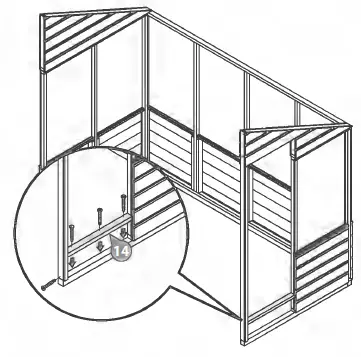 meRcia 04GREENLEAN0804-V2 Traditional Wooden Lean To Greenhouse 18