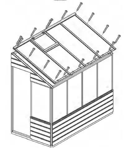 meRcia 04GREENLEAN0804-V2 Traditional Wooden Lean To Greenhouse 24