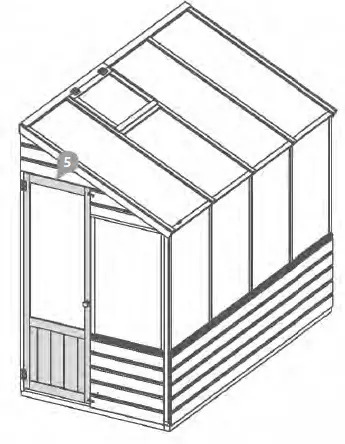 meRcia 04GREENLEAN0804-V2 Traditional Wooden Lean To Greenhouse 25