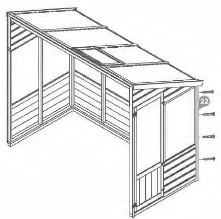 meRcia 04GREENLEAN0804-V2 Traditional Wooden Lean To Greenhouse 27