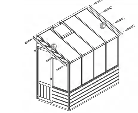 meRcia 04GREENLEAN0804-V2 Traditional Wooden Lean To Greenhouse 28