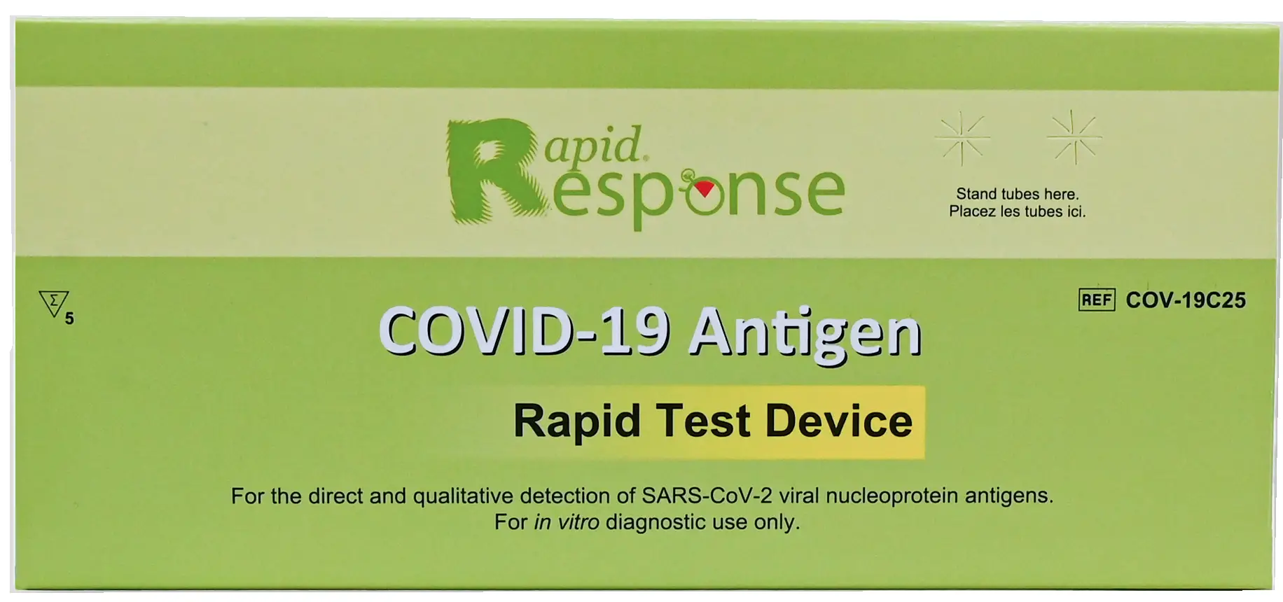 Rapid Response COV-19C25 COVID-19 Antigen Rapid Test Device