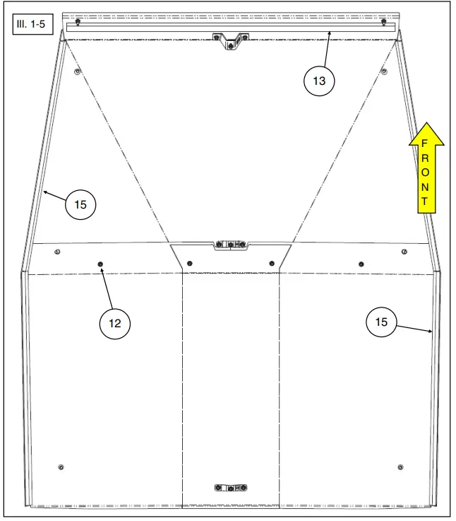 KOLPIN 29240 Honda Talon 1000-4 Aluminum Roof parts 3