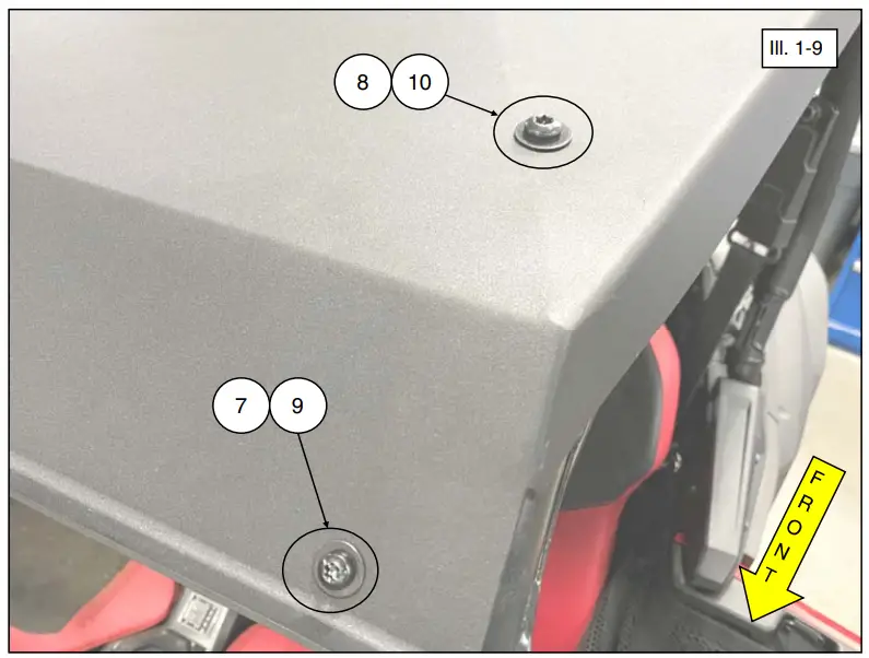 KOLPIN 29240 Honda Talon 1000-4 Aluminum Roof parts 6