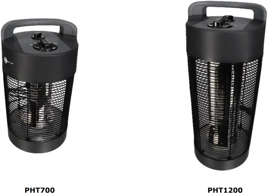 PEREL PHT700 PHT1200 1200W Patio Heater