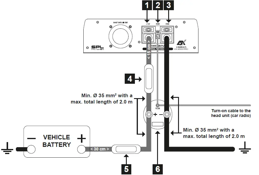 ESX VX3000 PRO Ultra Class D Mono Amplifier-3