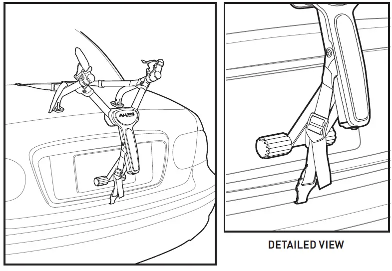ALLEN SPORTS ZNUC1 Ultra Compact Trunk Bike Rack fig 7