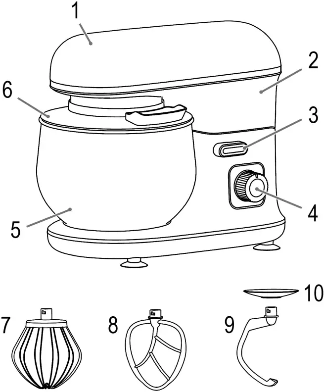 CLATRONIC KM 3711 KM 3712 Kneading Machine A01