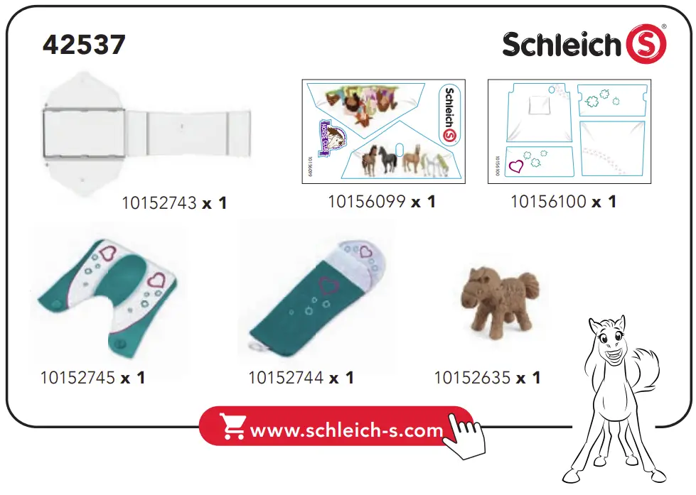 42537 Horse Club Accessoires Camping Package Contents