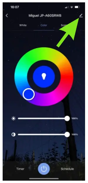 Luminans JP C37SWB WiFi E14 LED Bulb - Figure 8