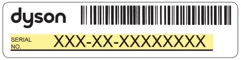 dyson V11 Animal Extra Cordless Vacuum Cleaner - bar code