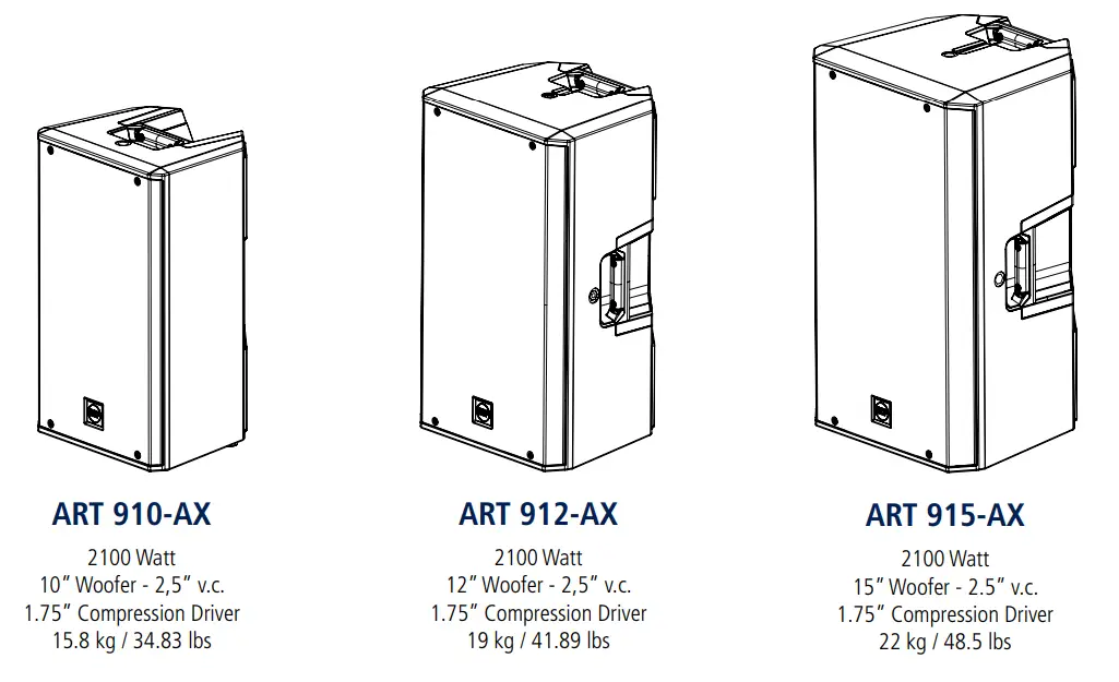 RCF ART Series Professional Active Bluetooth Speakers-
