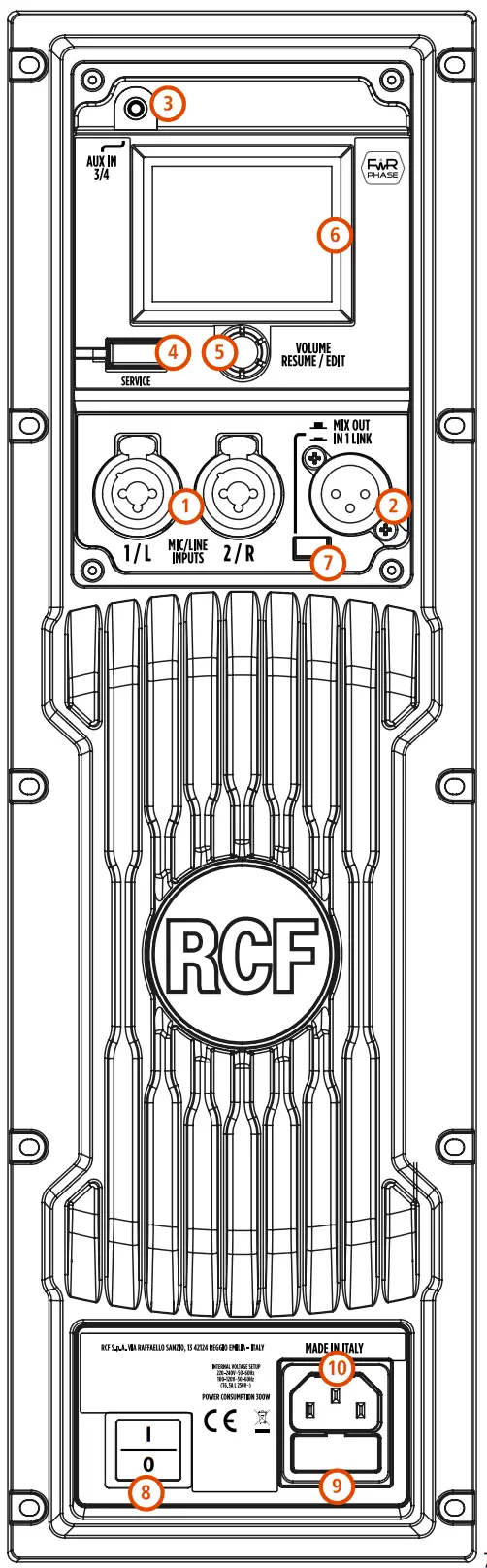 RCF ART Series Professional Active Bluetooth Speakers-fig1