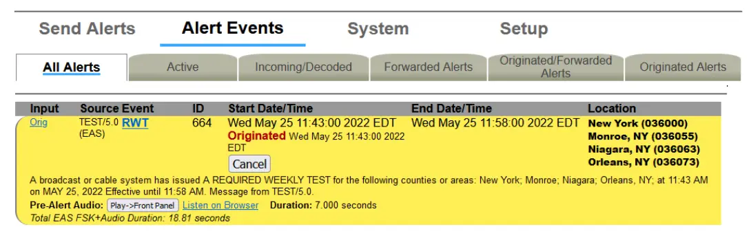 Digital alert systems DASDEC-III Entry Level - FIG26