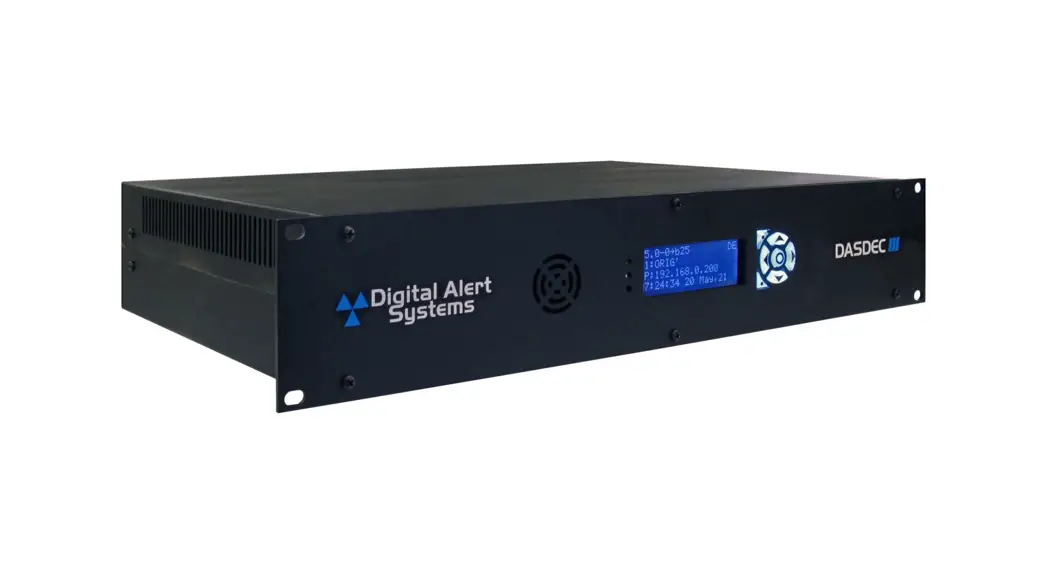 Digital Alert Systems Dasdec-iii Entry Level User Guide