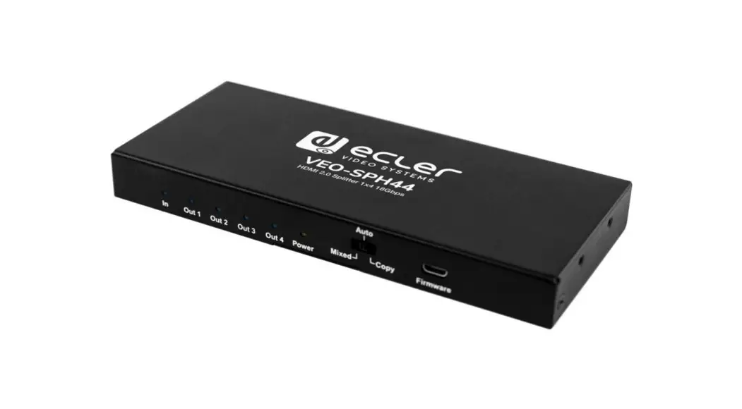 Ecler Veo-sph44 1x4 Hdmi 2.0 Distribution Amplifier-splitter User Manual Ecler Veo-sph44 1x4 Hdmi 2.0 Distribution Amplifier-splitter User Manual