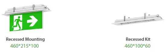 GREENLUX-Premium-EPR-EX2-Recessed-LED-Exit-Sign-FIG-3