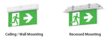 GREENLUX-Premium-EPR-EX2-Recessed-LED-Exit-Sign-FIG-7