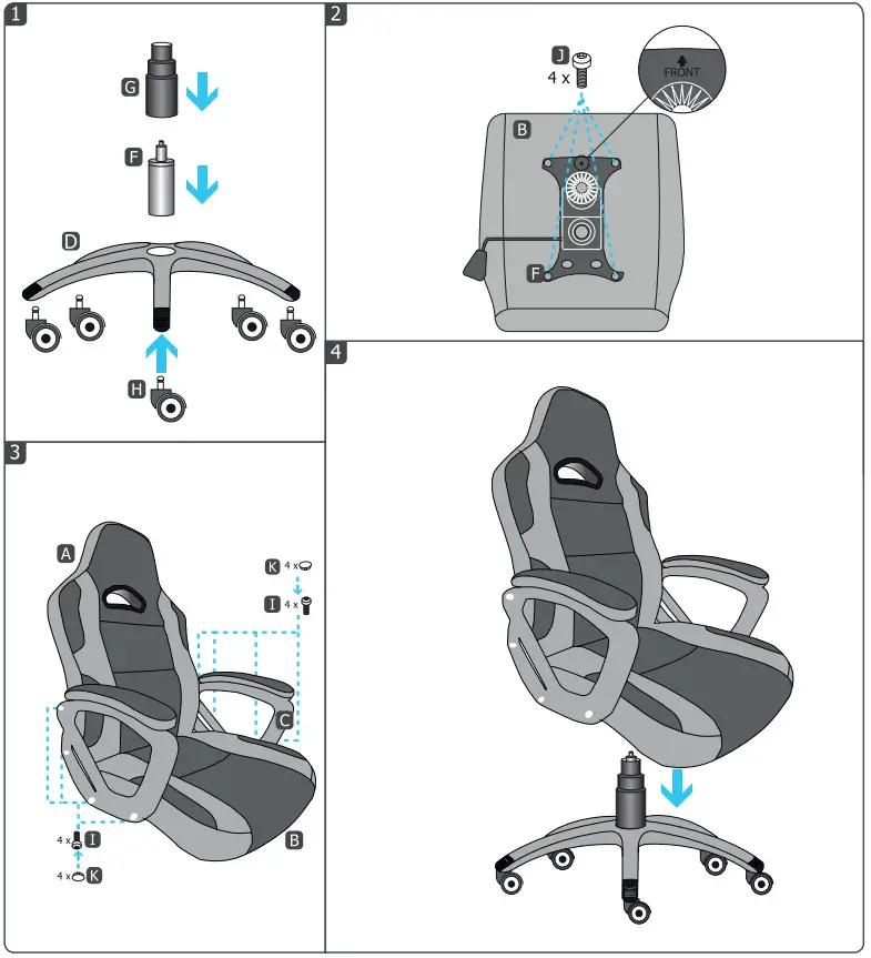 Trust GXT 705 RYON Gaming Chair - fig1