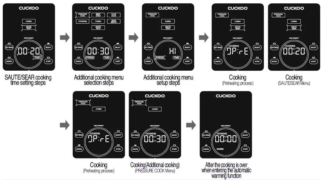 CUCKOO CMC-ZSN601F Multi Pressure Cooker 29