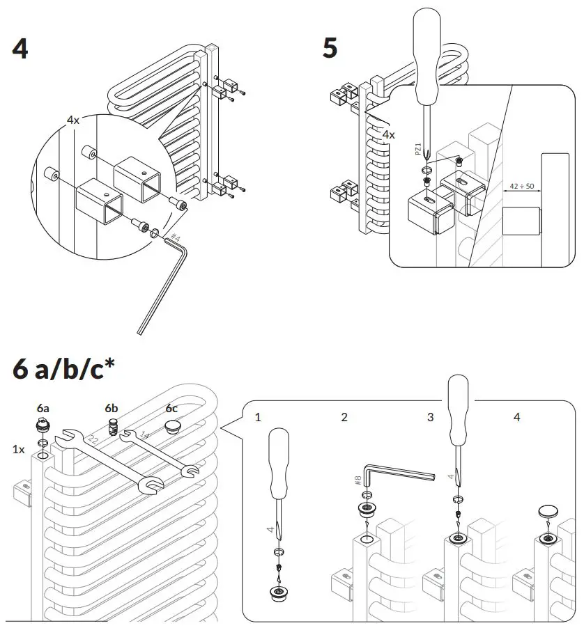 TERMA 2605BTU Warp S Towel Rail User Manual - How to use