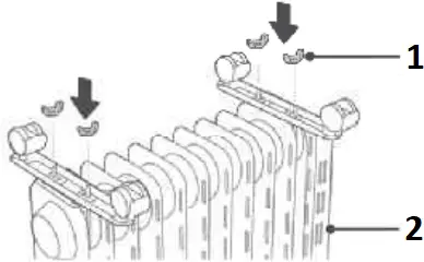 Orbegozo RAD 2500 - Assembly Figure 2